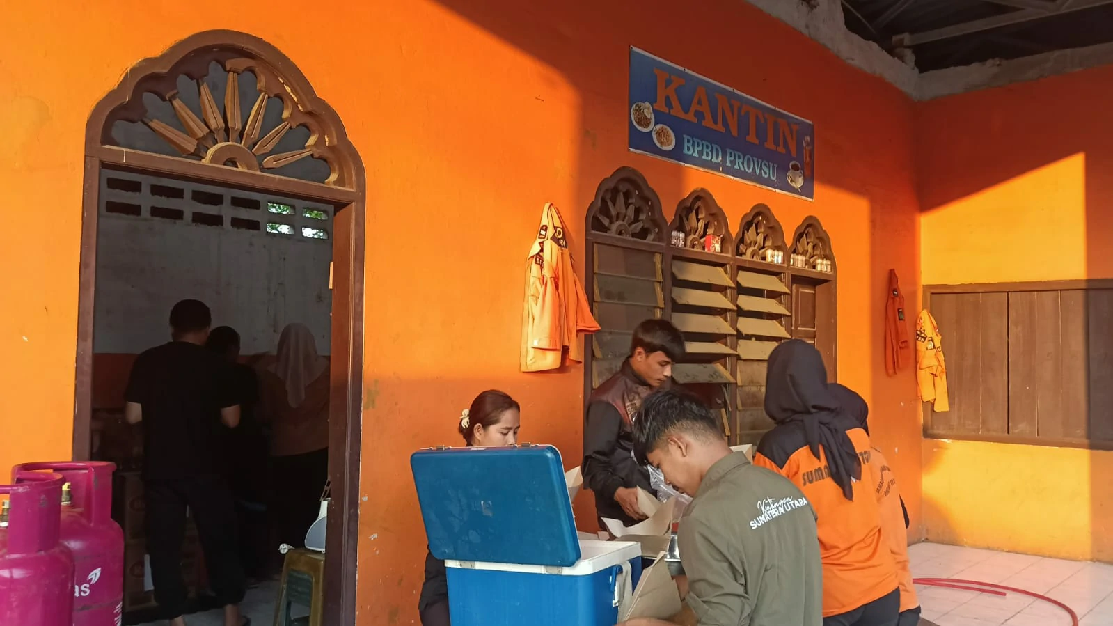Aksi Berbagi di Kantin BPBD Provsu